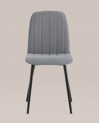 Стул Еасй велюр Серый / Easy_3